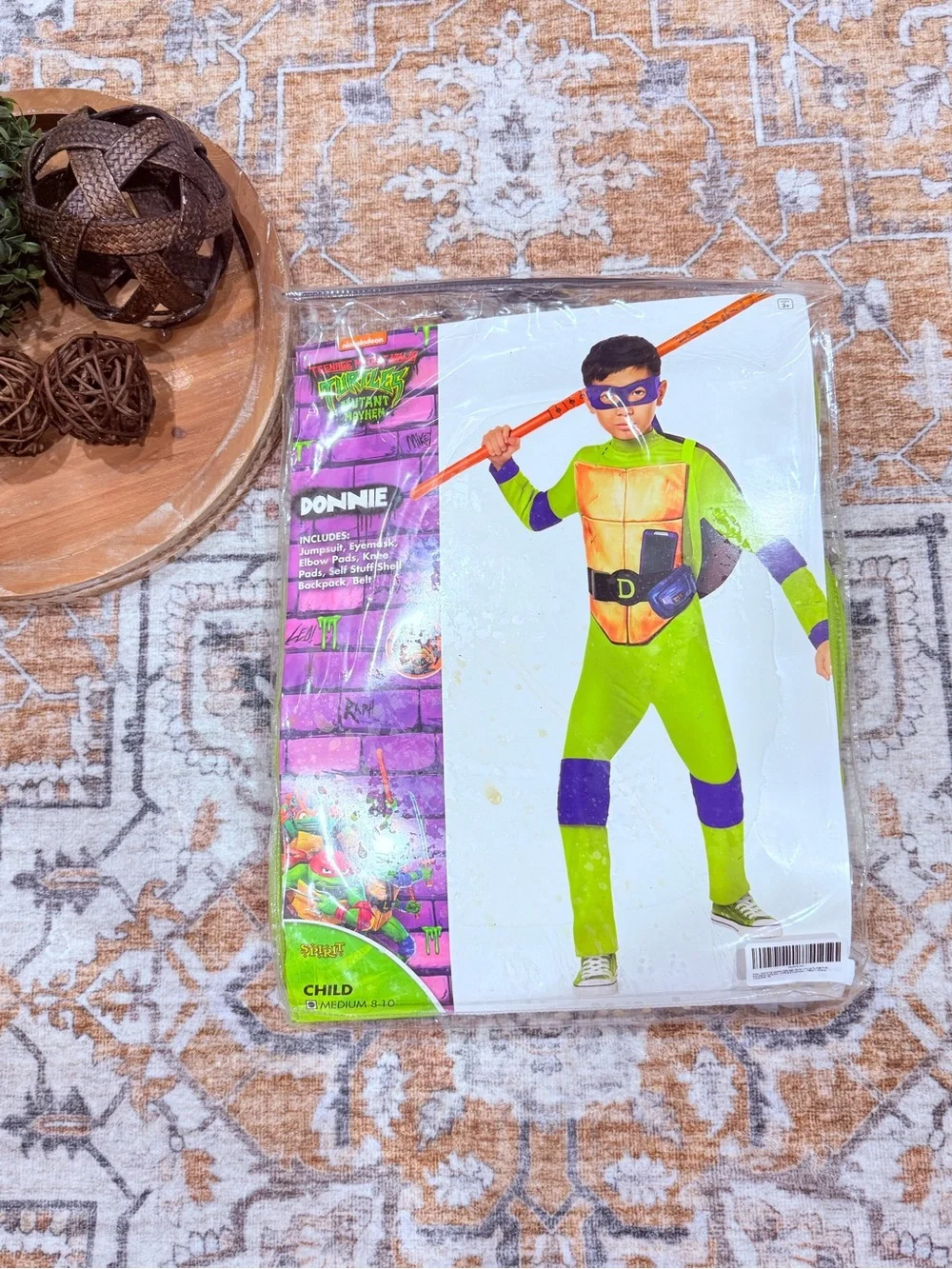Kids Ninja Turtle Green & Purple Costume - Brand: